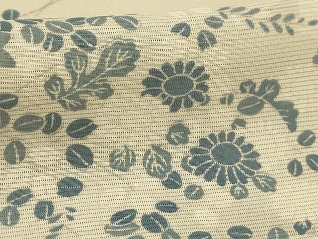 平和屋着物＊夏物　小紋　絽　草花文　正絹　逸品　AABA5524sx 平和屋着物＊夏物 小紋 絽 草花文 正絹 逸品 AABA5524sxの通販はau PAY