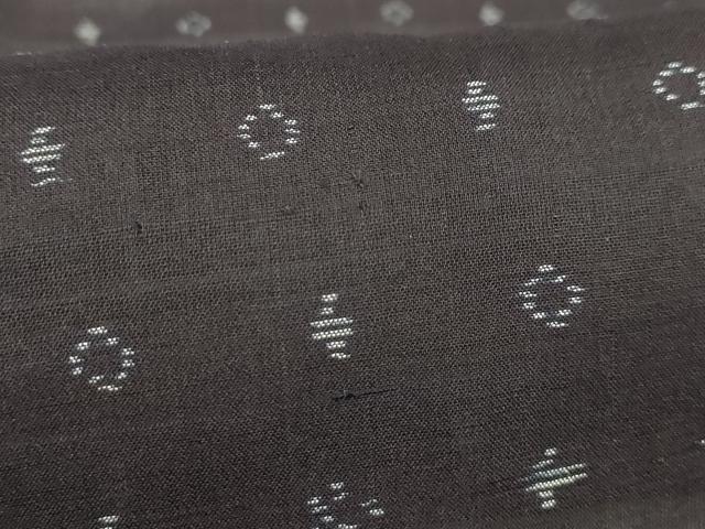 平和屋着物＊夏物 本場大島紬 夏大島 紗 幾何学文様 正絹 逸品 AABA5527sx