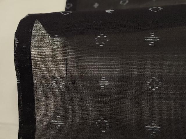 平和屋着物＊夏物 本場大島紬 夏大島 紗 幾何学文様 正絹 逸品 AABA5527sx