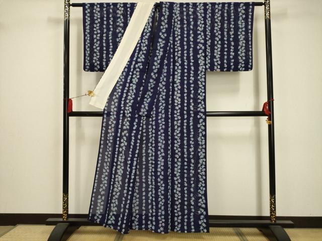 平和屋着物＊夏物　小紋　絽　花間道　正絹　逸品　AABA5528sx 平和屋着物＊夏物 小紋 絽 花間道 正絹 逸品 AABA5528sxの通販はau PAY