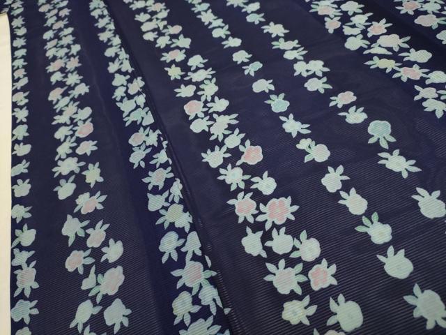 平和屋着物＊夏物　小紋　絽　花間道　正絹　逸品　AABA5528sx 平和屋着物＊夏物 小紋 絽 花間道 正絹 逸品 AABA5528sxの通販はau PAY