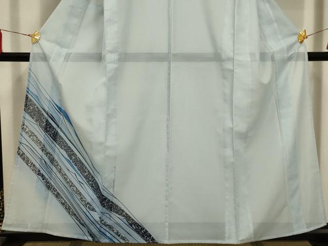 平和屋着物＊夏物　訪問着　絽　斜縞　洗える着物　AABA5618sx 平和屋着物＊夏物 訪問着 絽 斜縞 洗える着物 AABA5618sx