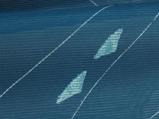 平和屋着物＊夏物　小紋　絽　流水文　洗える着物　AABA5674jd