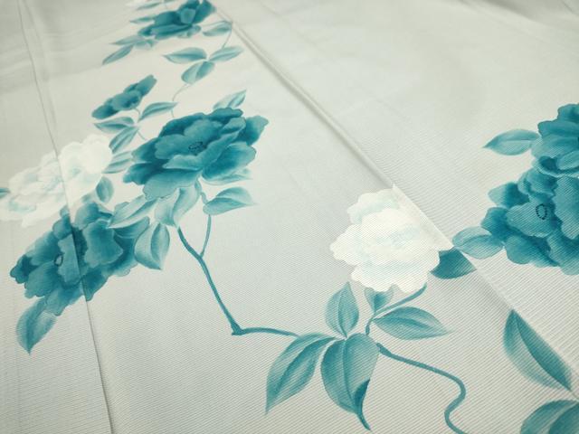 平和屋着物＊夏物 訪問着 絽 枝花文 正絹 逸品 AABA5683sx