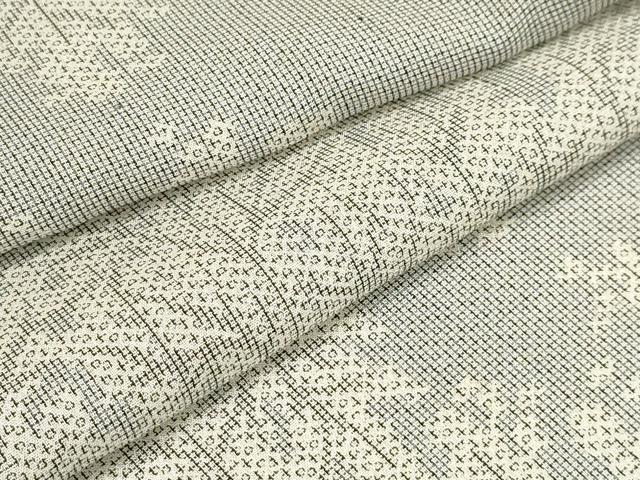 平和屋着物＊夏物　小紋　紗　樹林文　洗える着物　AABA5689sx