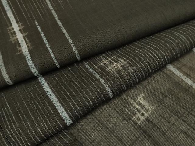 平和屋着物＊夏物　小紋　紗　霞文　洗える着物　AABA5742sx