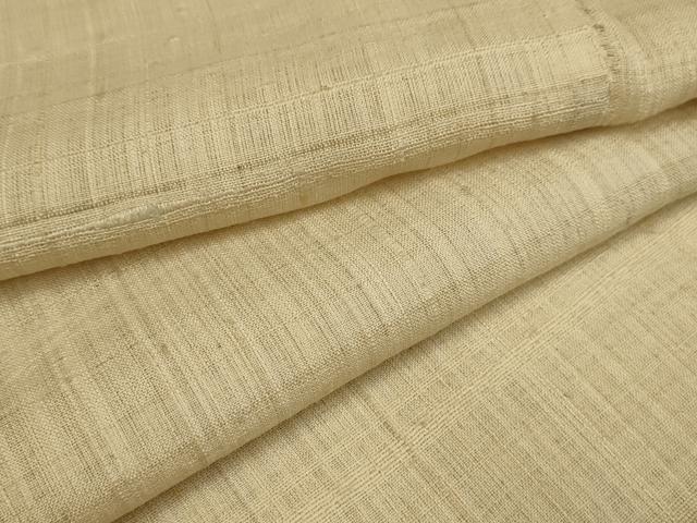 平和屋着物＊夏物　紗紬　生紬　砥粉色　正絹　逸品　AABA5781sx