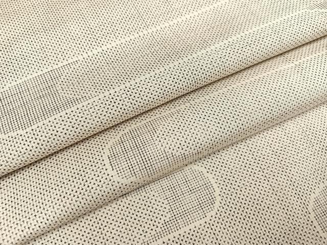 平和屋着物●本場大島紬　白大島　一元絣　霞文　正絹　逸品　AABA6451ph