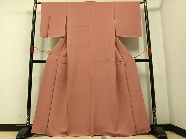 平和屋着物●上質な色無地　宍色　正絹　逸品　未使用　AABA6467ph 平和屋着物○上質な色無地 宍色 正絹 逸品 未使用 AABA6467ph