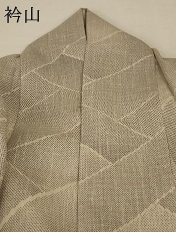 平和屋着物＊夏物　紗紬　網代文様　正絹　逸品　AABA6490jd 平和屋着物＊夏物 紗紬 網代文様 正絹 逸品 AABA6490jd
