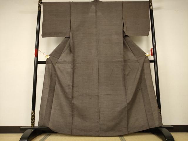 平和屋着物＊夏物　紗紬　亀甲文　正絹　逸品　AABA6505jd_1