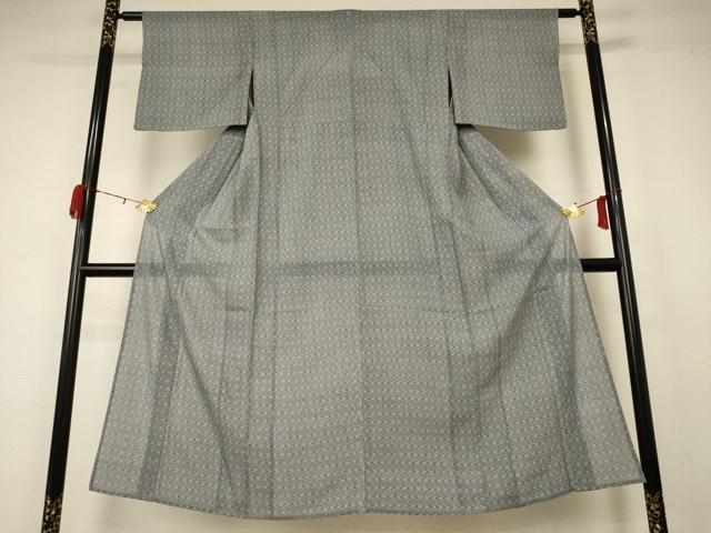 平和屋着物＊夏物　小紋　絽　流水文　正絹　逸品　AABA6510jd 平和屋着物＊夏物 小紋 絽 流水文 正絹 逸品 AABA6510jd