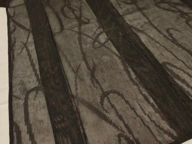 平和屋着物＊夏物　小紋　紗　流水文　正絹　逸品　AABA6552jd 平和屋着物＊夏物 小紋 紗 流水文 正絹 逸品 AABA6552jd