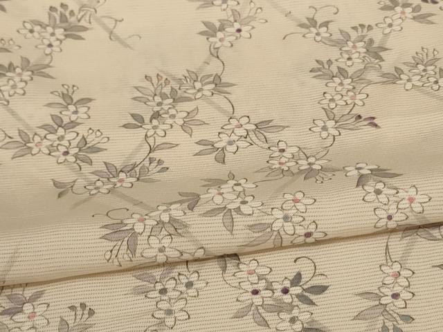 平和屋着物＊夏物 小紋 絽 草花文 やまと誂製 正絹 逸品 AABA6561jd