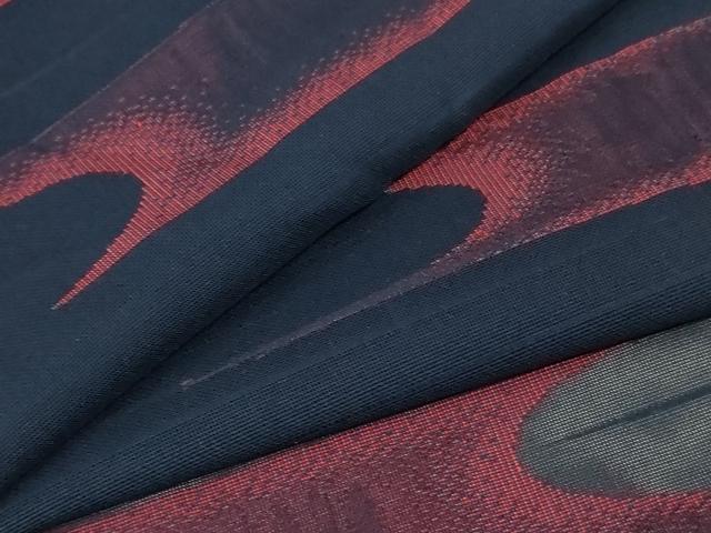 平和屋着物＊夏物　小紋　紗　霞文　正絹　逸品　未使用　AABA6577jd