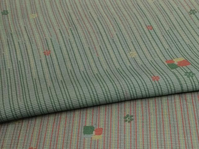 平和屋着物＊夏物　小紋　絽　舞花文　正絹　逸品　AABA6609jd 平和屋着物＊夏物 小紋 絽 舞花文 正絹 逸品 AABA6609jd 平和屋着物