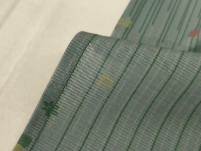 平和屋着物＊夏物 小紋 絽 舞花文 正絹 逸品 AABA6609jd 平和屋着物