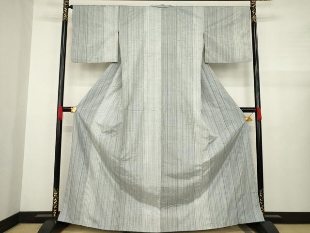 平和屋着物●ぜんまい紬　間道　正絹　逸品　AABA6652ck 平和屋着物○ぜんまい紬 間道 正絹 逸品 AABA6652ck