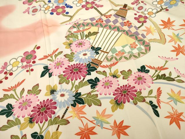 平和屋着物○本加賀友禅作家 能川光陽 訪問着 作家物 番傘