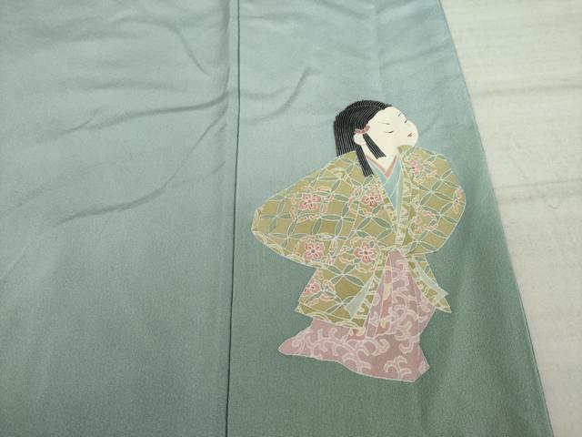 平和屋着物○十日町友禅作家 関口遼一 色留袖 童子 暈し染め 金彩