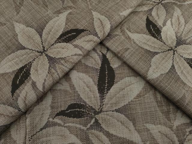 平和屋着物●本場大島紬　カタス9マルキ　葉づくし　正絹　逸品　未使用　AABA6682ck