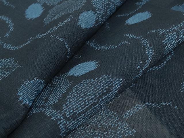 平和屋着物＊夏物　紗紬　花づくし　正絹　逸品　AABA6825st