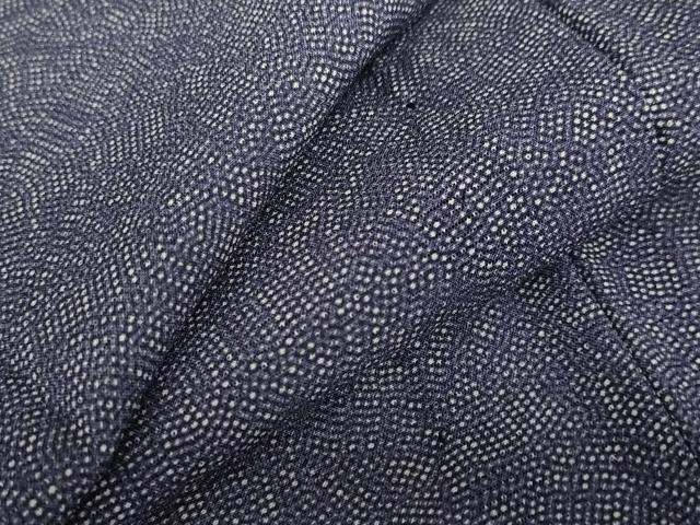 平和屋着物＊夏物　江戸小紋　絽　鮫小紋柄　正絹　逸品　AABA6831st