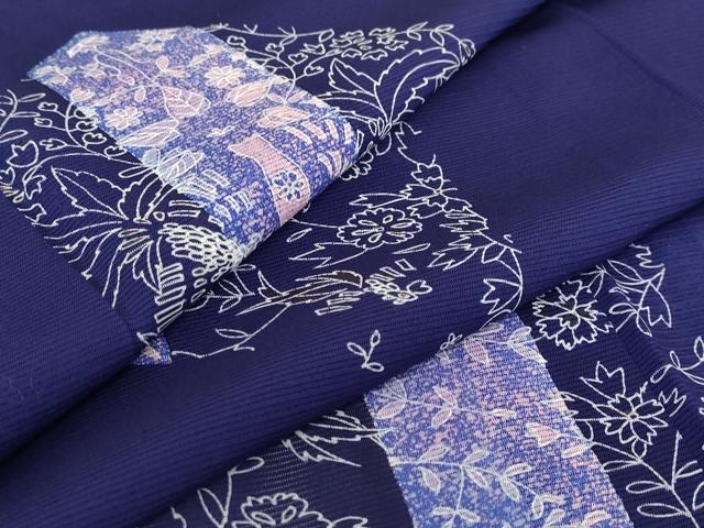 平和屋着物＊夏物　訪問着　絽　草花文　正絹　逸品　AABA6834st