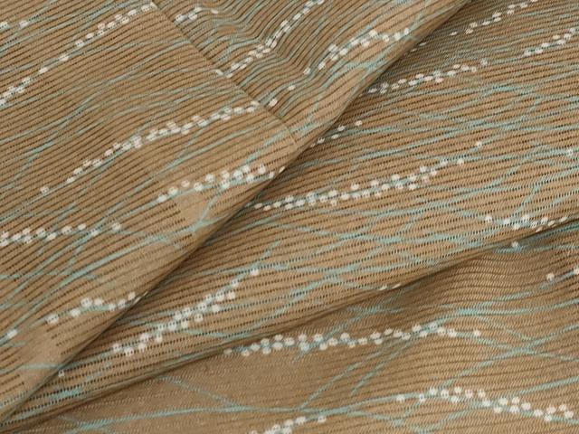 平和屋着物＊夏物　小紋　絽　芝文　伊勢丹扱い　正絹　逸品　未使用　AABA6853st