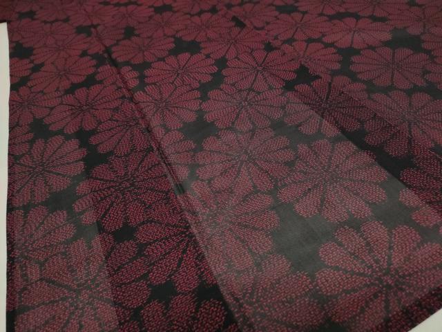 平和屋着物＊夏物 紗紬 花づくし 正絹 逸品 AABA6859st