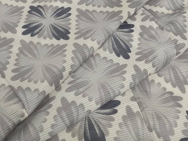 平和屋着物＊夏物　小紋　絽　花菱文　洗える着物　AABA6866st