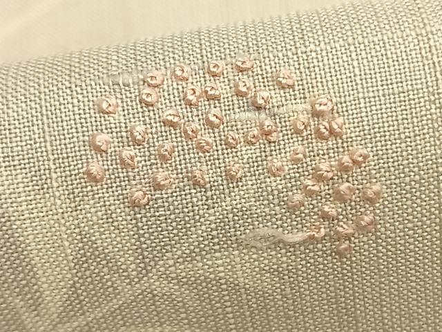 平和屋着物▽訪問着　単衣　紬地　刺繍　草花文　暈し染め　正絹　逸品　AABA7435fy 平和屋着物▽訪問着 単衣 紬地 刺繍 草花文 暈し染め