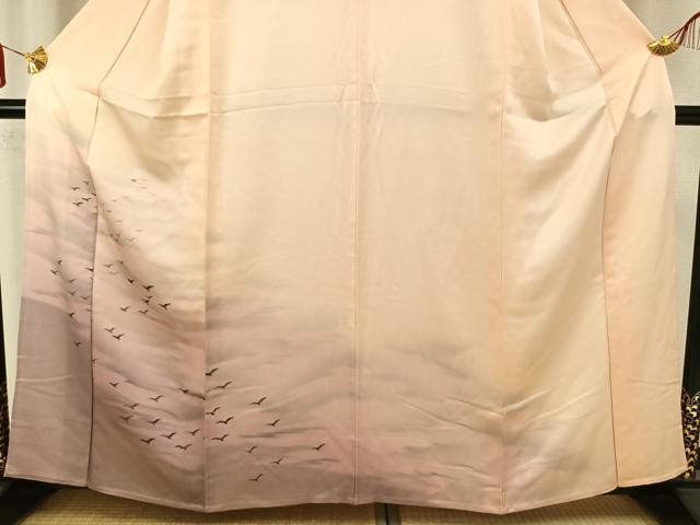 平和屋着物▽訪問着　単衣　飛鳥文　正絹　逸品　AABA7445fy 平和屋着物▽訪問着 単衣 飛鳥文 正絹 逸品 AABA7445fy