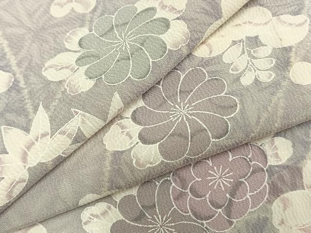 平和屋着物▽上質な小紋　単衣　辻が花　正絹　逸品　AABA7503fy