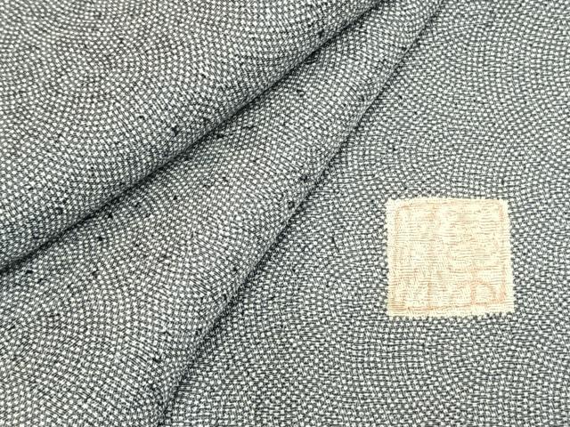 平和屋着物▽江戸小紋　単衣　鮫小紋柄　正絹　逸品　AABA7566fy