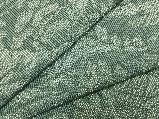 平和屋着物▽上質な紬　単衣　風景文　正絹　逸品　AABA7593fy