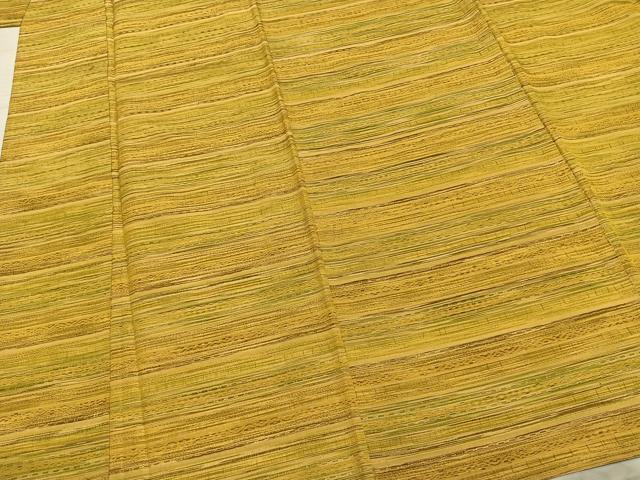 平和屋着物▽上質な紬　単衣　めがね織　横段文　正絹　逸品　AABA7595fy 平和屋着物▽上質な紬 単衣 めがね織 横段文 正絹 逸品