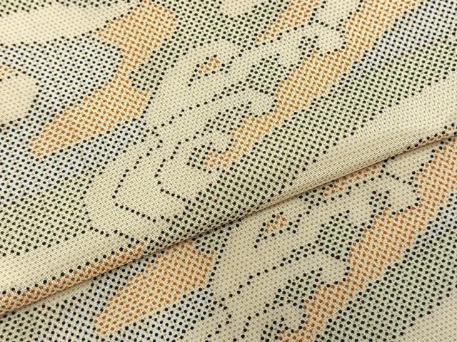 平和屋着物▽本場大島紬 単衣 立波文 正絹 逸品 AABA7622fy