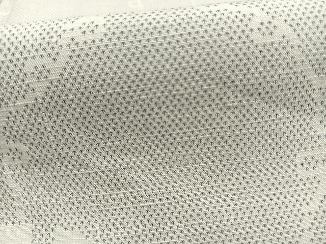 平和屋着物▽上質な紬 単衣 雪輪文 正絹 逸品 AABA7672fy