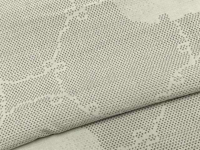 平和屋着物▽上質な紬 単衣 雪輪文 正絹 逸品 AABA7672fy