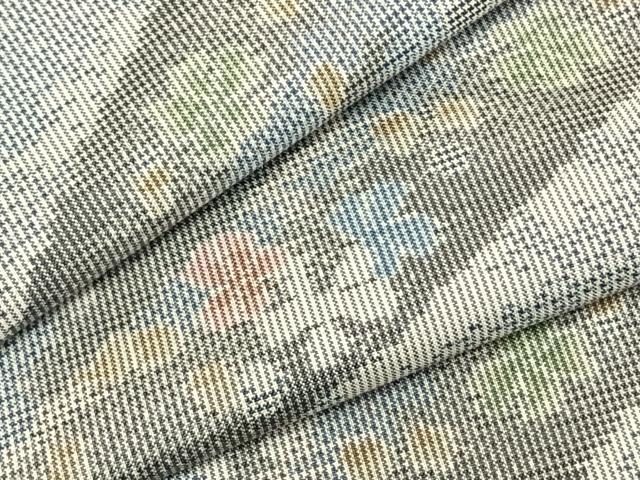 平和屋着物▽本場大島紬　単衣　舞花文　正絹　逸品　AABA7675fy