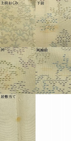 平和屋着物▽本場大島紬 白大島 単衣 舞花文 正絹 逸品 AABA7798fy