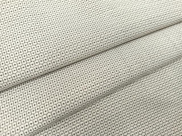 平和屋着物●本場大島紬　白大島　100亀甲　総詰め　正絹　逸品　AABA7826ph