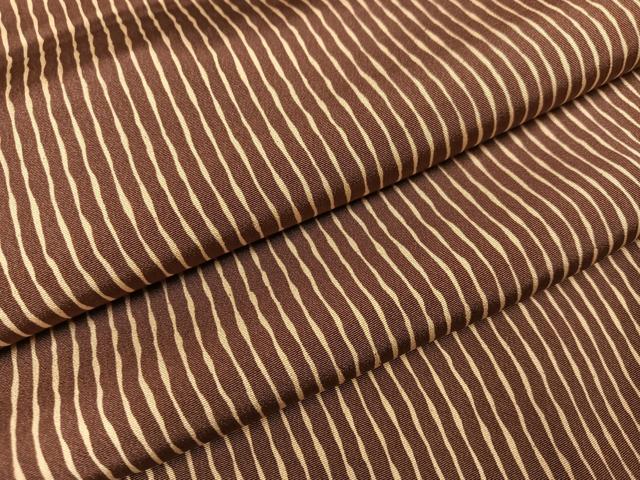 平和屋着物●上質な小紋　縞　正絹　逸品　AABA7836ph