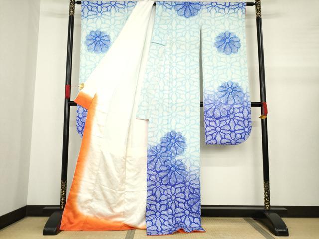 平和屋着物●豪華振袖　総絞り　花尽くし　ロング丈　正絹　逸品　AABA7959ck 平和屋着物○豪華振袖 総絞り 花尽くし ロング丈 正絹 逸品 AABA7959ck