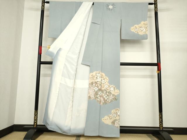 平和屋着物○訪問着 辻が花 絞り 雲重ね花文 正絹 逸品 AABA7982ck