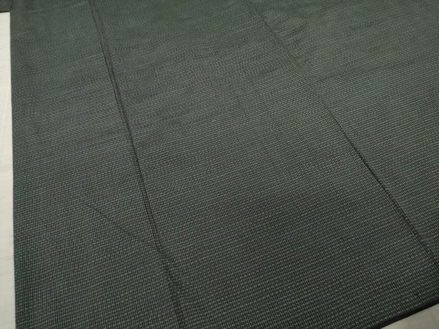 平和屋着物○男性 本場大島紬 アンサンブル 格子 正絹 逸品 AABA7990ck