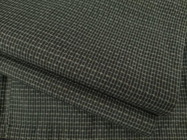 平和屋着物○男性 本場大島紬 アンサンブル 格子 正絹 逸品 AABA7990ck