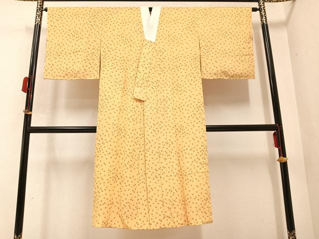 平和屋着物●長襦袢　無双仕立て　舞桜文　正絹　逸品　未使用　AABA8186ph