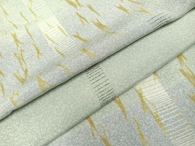 平和屋着物●上質な小紋　間道　正絹　逸品　AABA8236ph